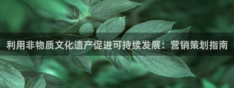 必赢国际技巧：利用非物质文化遗